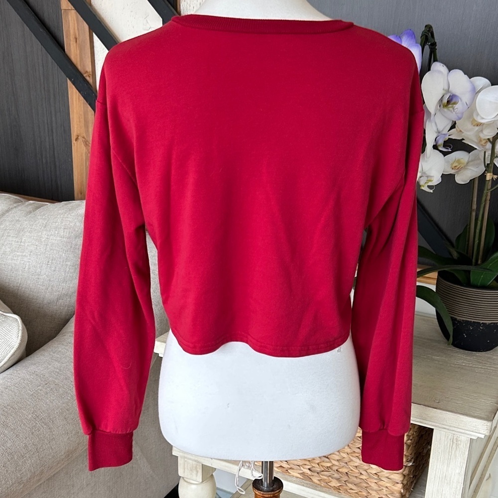 Women's Red USA Graphic Sweatshirt women’s tee top size small - Picture 5 of 5